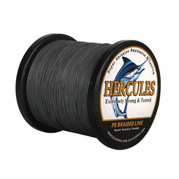 HERCULES 500M 547Yds Grey 10lb-420lb PE Braid Fishing Line 12 Strands HERCULES